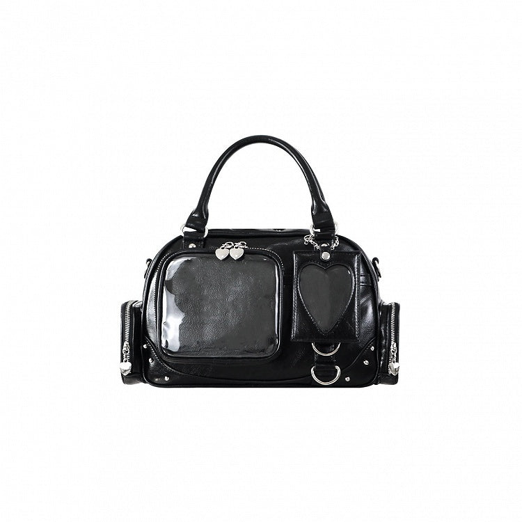 PU Holder Window with Display Ita Handbag Card Black
