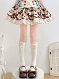 Ribbon Colors Socks Calf Lace - 5