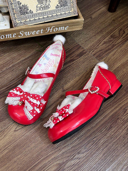 with Bow Shoes Red at Mary Jane Top Sweet Lolita