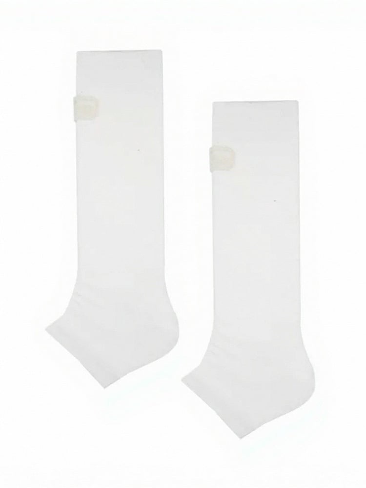 Ribbed Calf Socks with Letter Pattern - ModaSwings