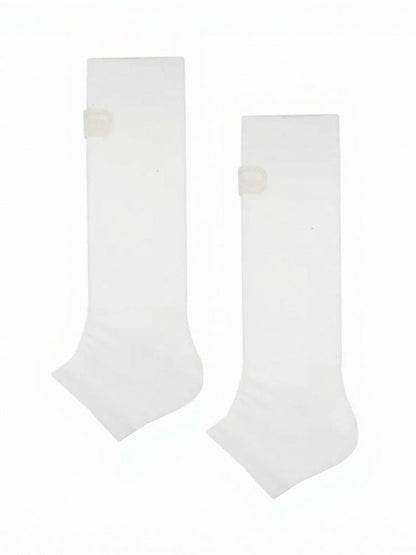 Ribbed Calf Socks with Letter Pattern - ModaSwings