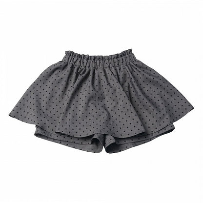 Dark Gray Polka Dot Skort - PINK SAVIOR