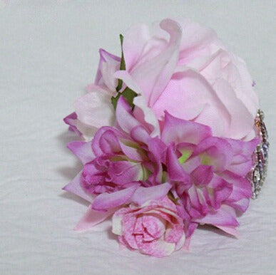 PinkPurple Design Crown Floral Ear Hairclips Cat Decorated