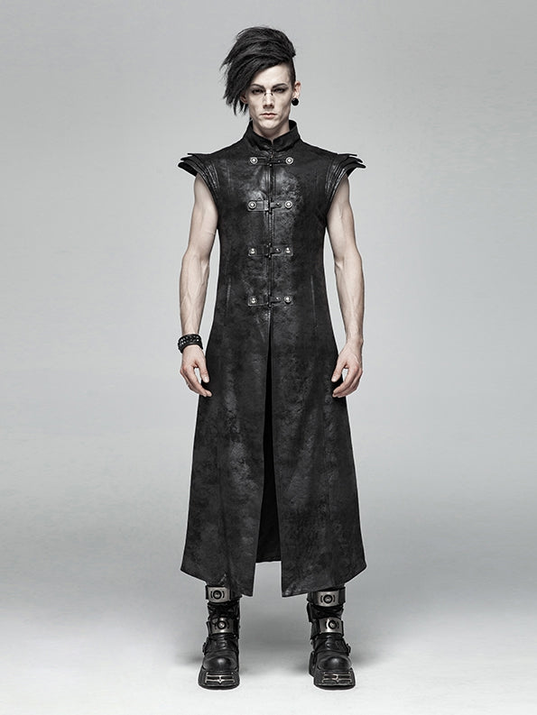 Armor Men's Vest Black Long Punk