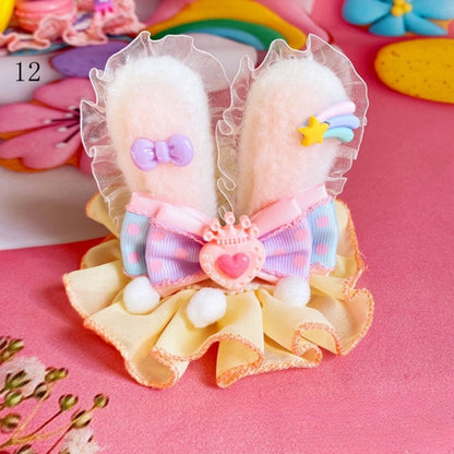 Bunte Schleife Haarspange Abzeichen Halskette Handgelenksfesseln