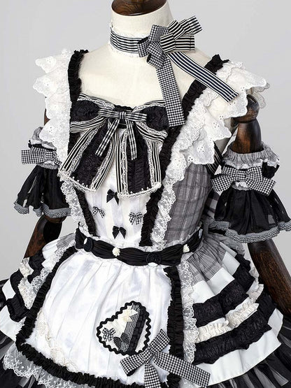 Sleeves Bowknot Puff