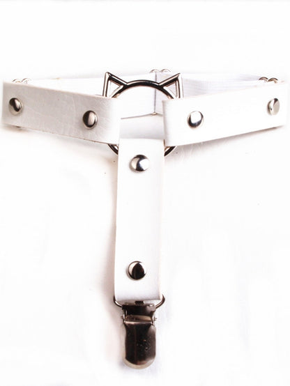 Y2K ホワイトガータースタッドイヤーキャットの詳細