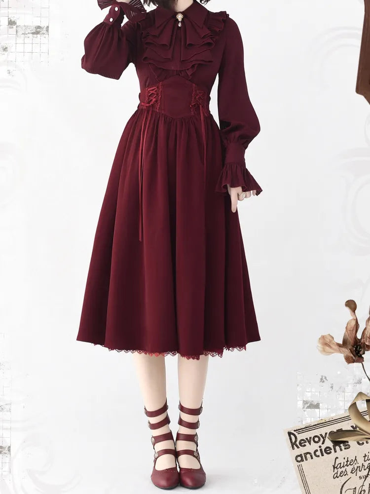 Hoch reversibler Lolita-Gürtel mit Knochen, eleganter Rock, Korsett-Taille