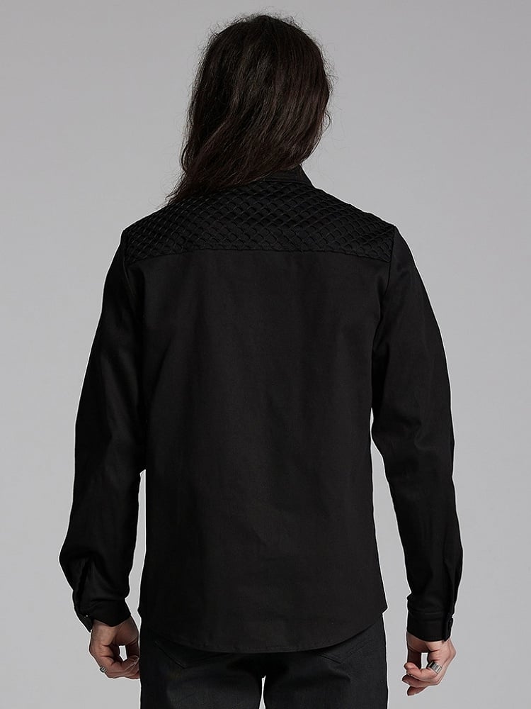 Men's Cyberpunk Black Shirt