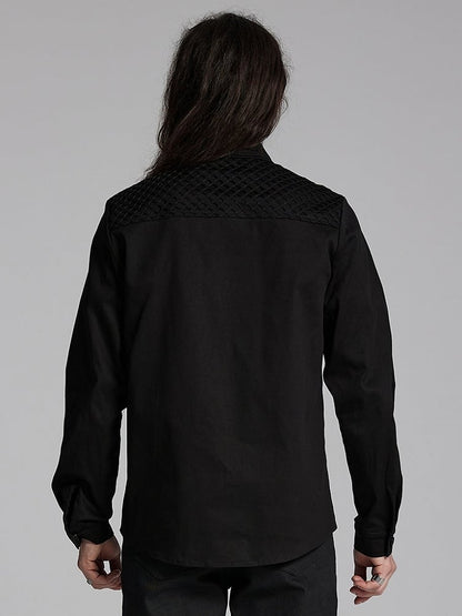 Men's Cyberpunk Black Shirt