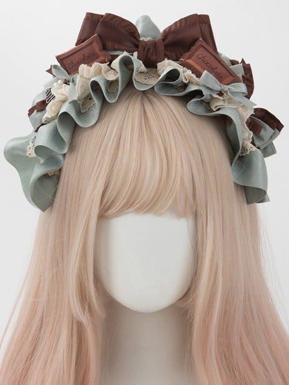 KC With Clips Detachable Sweet Green Lolita Mint Chocolate