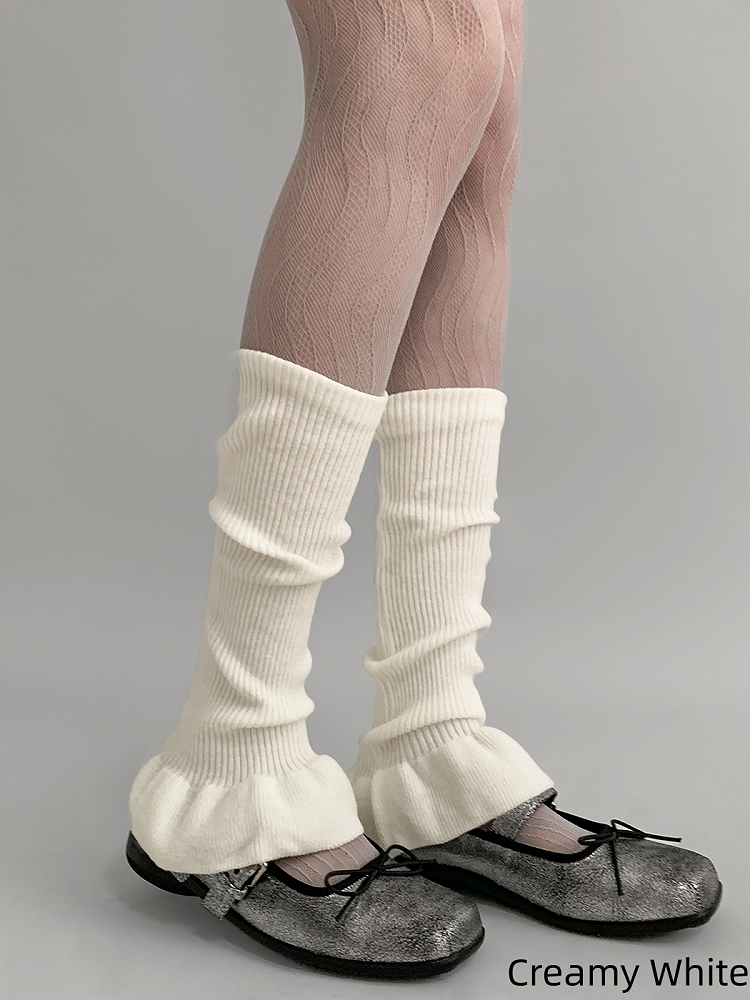 4 Flared Colors Ballet-Style Leg Warmers