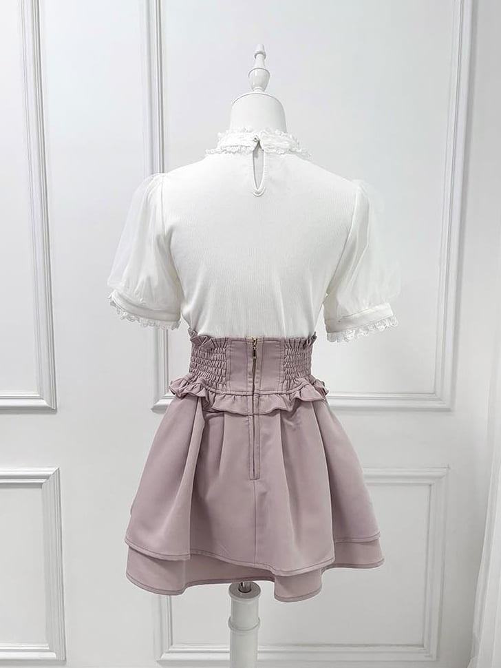 White Design Bowknot and Rhinestone Decoration Choker