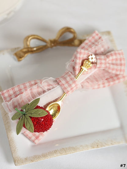 Pink Lolita Options Theme Sweet Hairclip 13 Strawberry