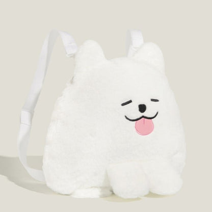 White Plush Backpack Kawaii Dog
