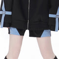 Blue Black Shorts and