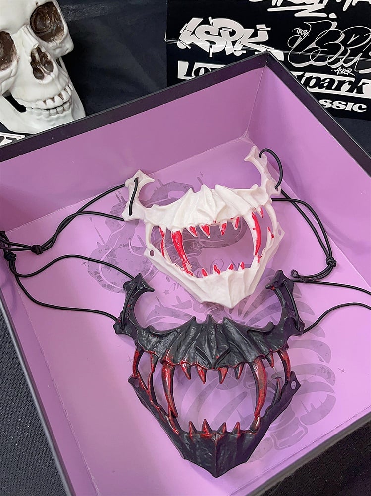 ハロウィンパーティー用出っ歯パンクマスク