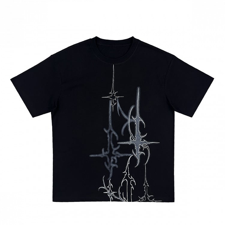 T-Shirt Black Gothic Sparkle