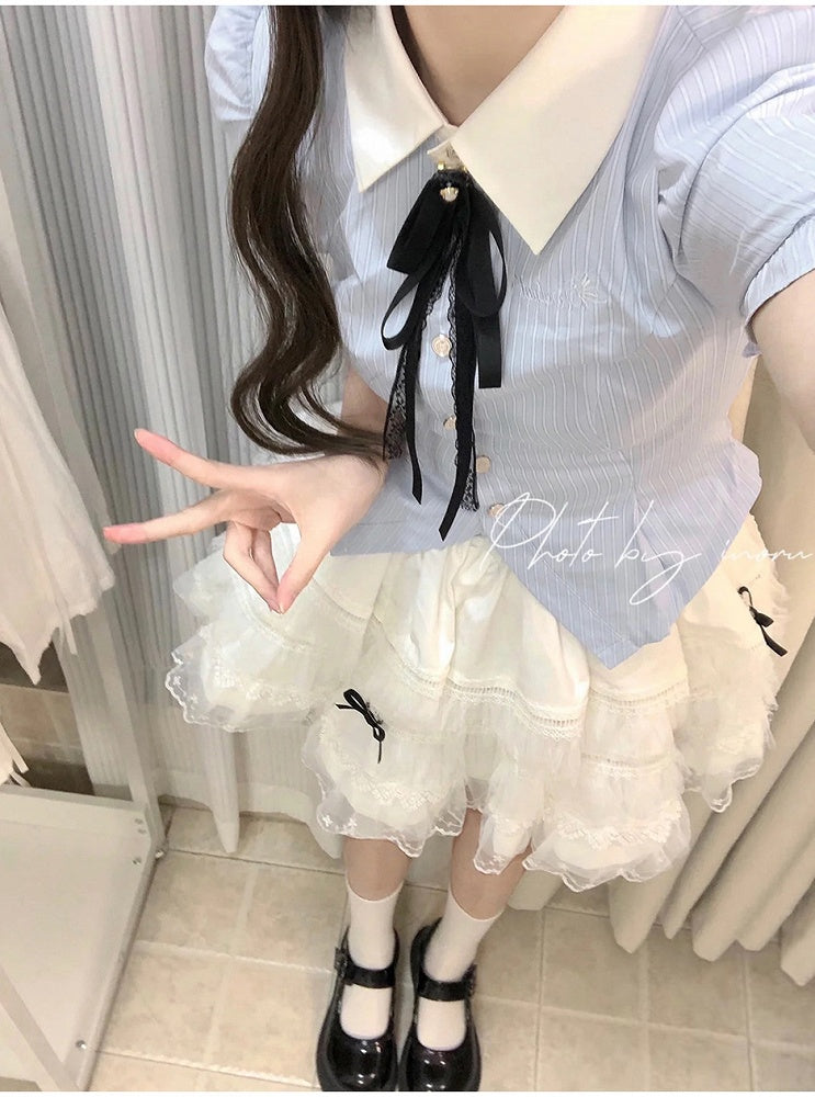 Bow Ribbon Tie Black