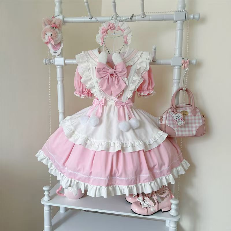 Sweetheart Bunny Ball Lolita Princess OP Long Sleeve Dress