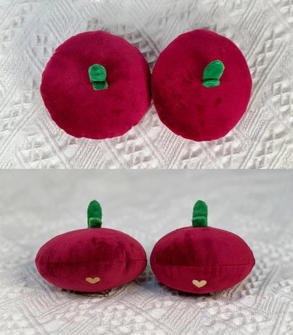 Apple Pie Little Painter Plüschhasentasche, Braun und Rot