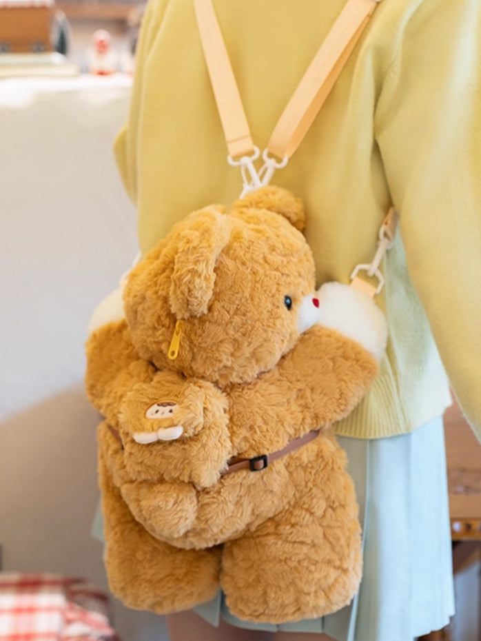 Bear Yellow Size Bag Keychain Dark Backpack Plush Small/Middle/Large Crossbody +