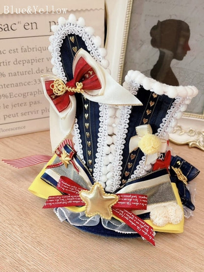 Details And Mini 3 Star Circus Bowknot Ears Bunny Decorated Hat Options Color Pompon