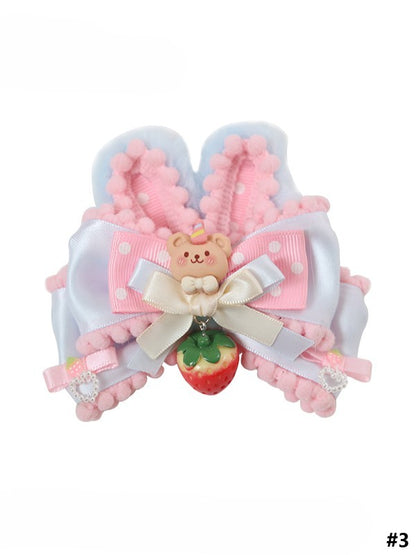Bowknot Hairclip Cute Lolita Sweet Options Bear 5 Type