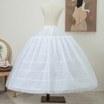 Lolita 112cm Boned Hime White Petticoat Wedding