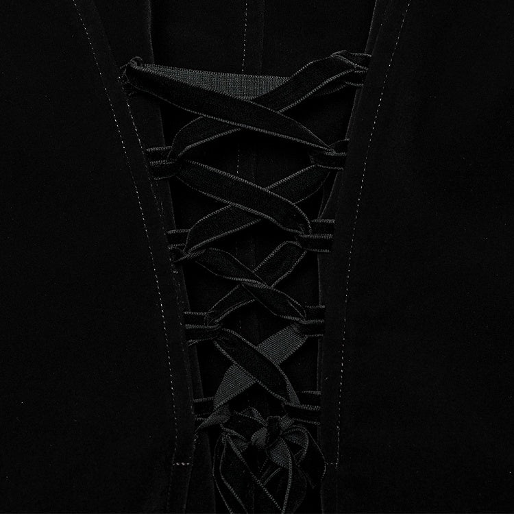 Black Gothic Chinese Style Coat