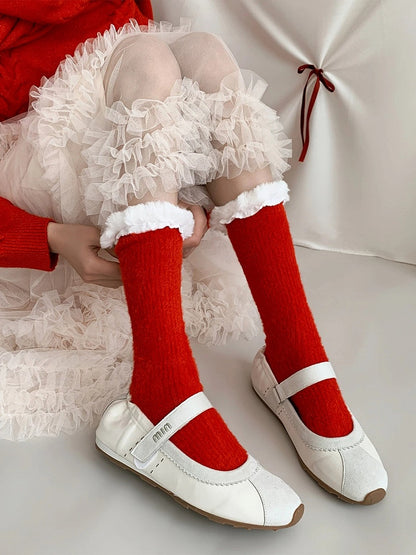 Trim (2 Red Socks Styles) Fur Faux