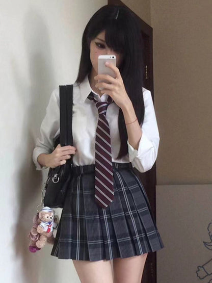 Preppy Style White Shirt