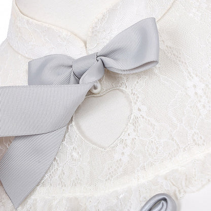 Illusion Details Weiß Grau Bowknot Jirai Kei Ausschnitt Bluse