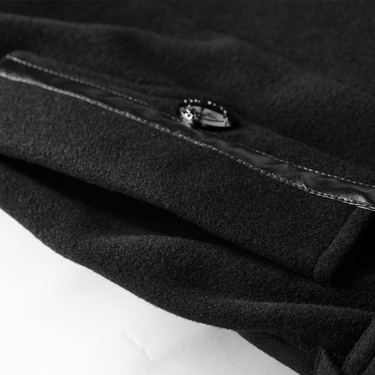 Black Men's Military Worsted Uniform Jacket