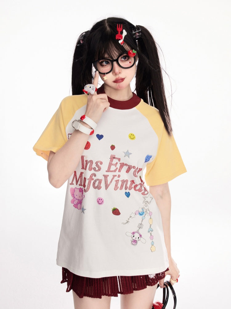 レッドナンバープリントレースプリーツスカート ワイン