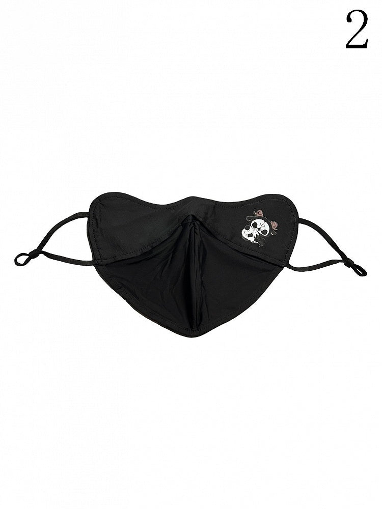 Reaper Gothic Protection Grim Black Sun White Print and With Mask