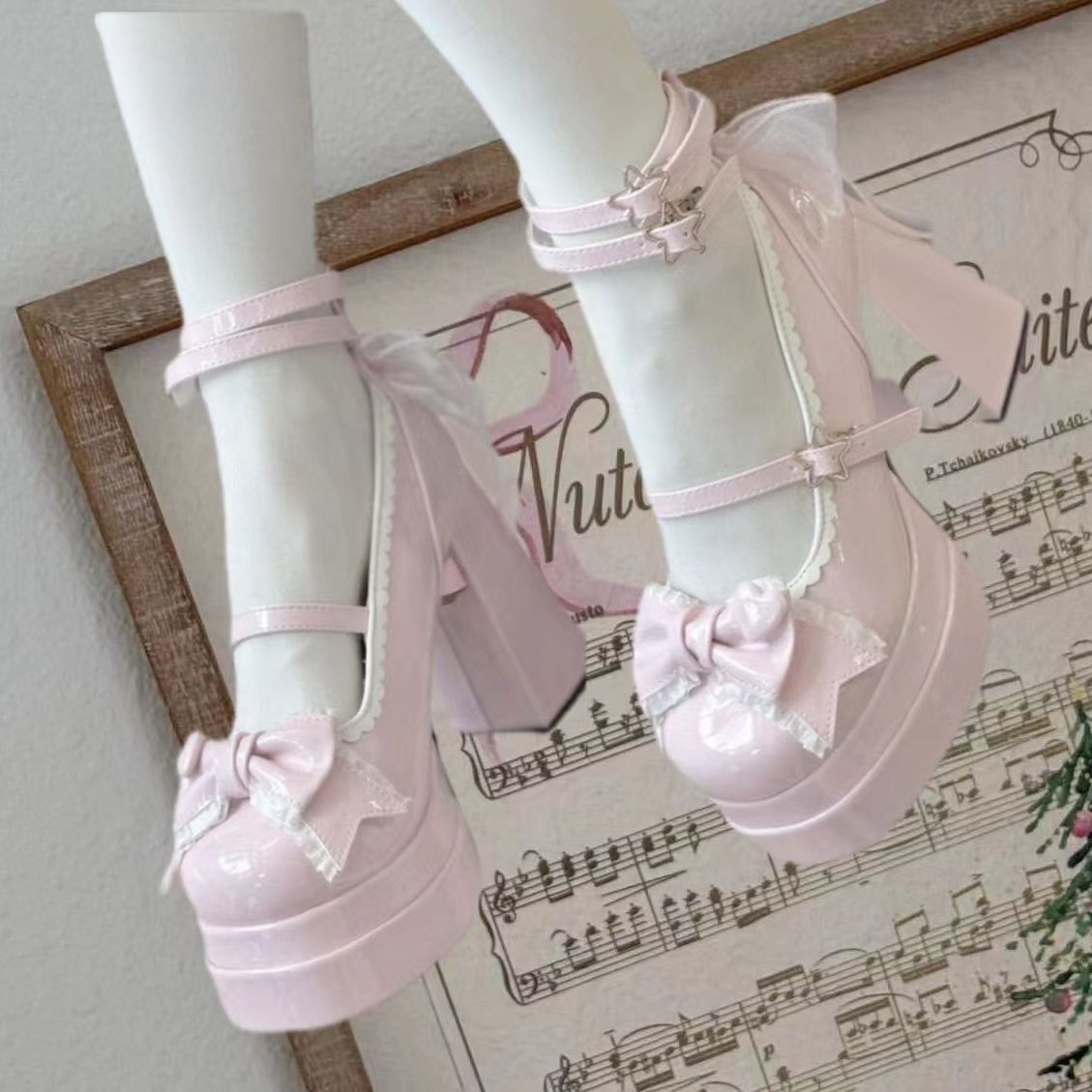 12cm Lolita High Heels Party 4.0 – Wedding Cosplay JK Shoes | NaiFuParty