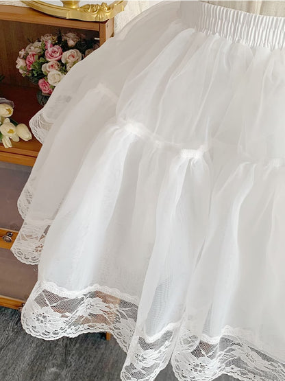 White Petticoat in 35cm, 45cm & 55cm Lengths - With PUJI