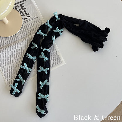 with Tights Cut-out Options Color 21 Design Bowknot Floral Pattern