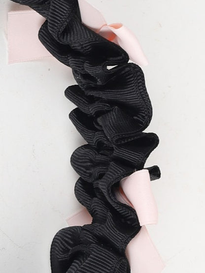 Pink Black Sweet Lolita KC Bowknot