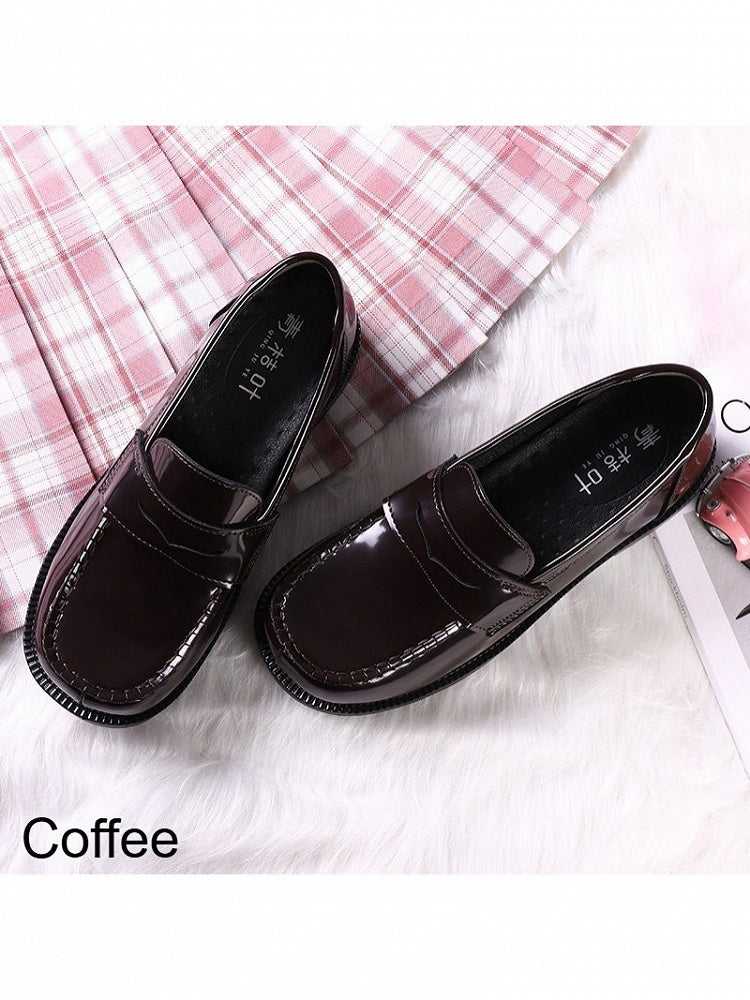 2-Color Classic Uniform 1.2cm School Shoes