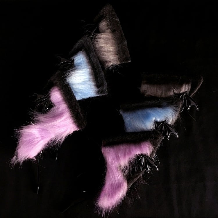 Options Decorations Fluffy Lolita Color 6 Faux – Cat Bat Ear with Mini KC