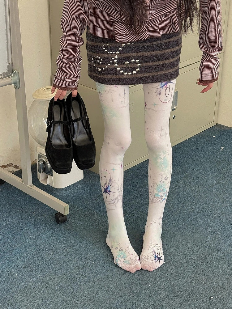 Sky Pantyhose Starry Print