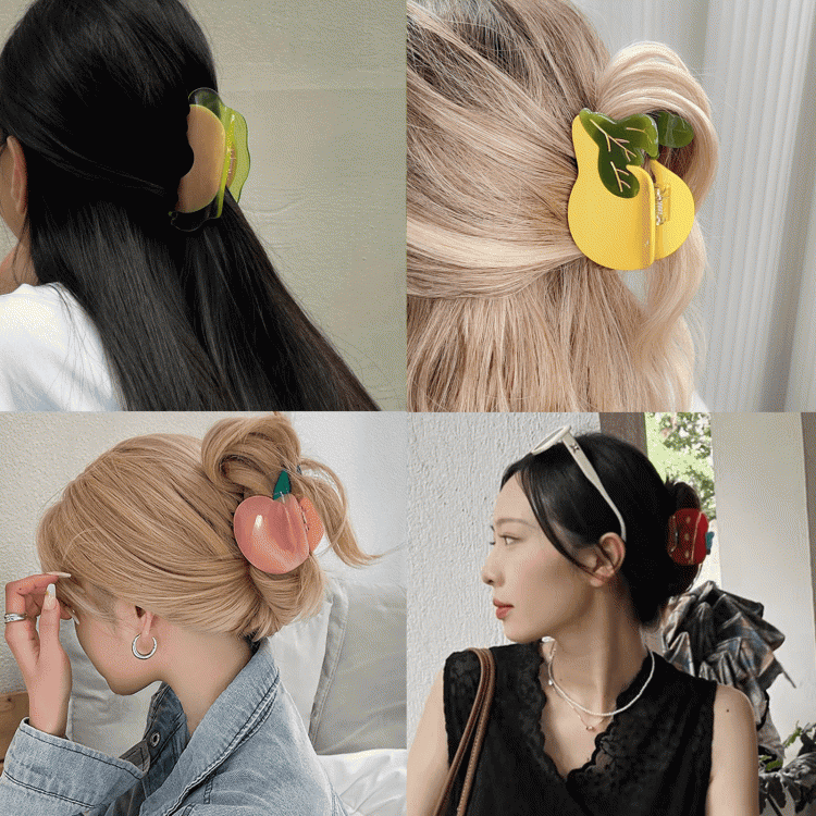 29 Fruits Claw Clips Options Cute Y2K