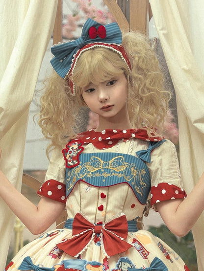 Detachable Plush Puppy Ears Bowknot Hairband