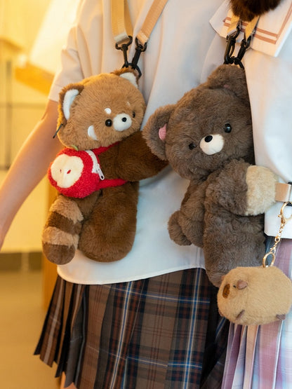 Red Cute Apple-shaped Plushie Coin Purse Key Chain