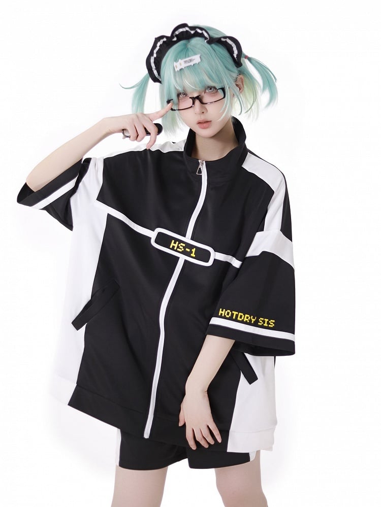 Jirai Kei Ruffled KC Black White