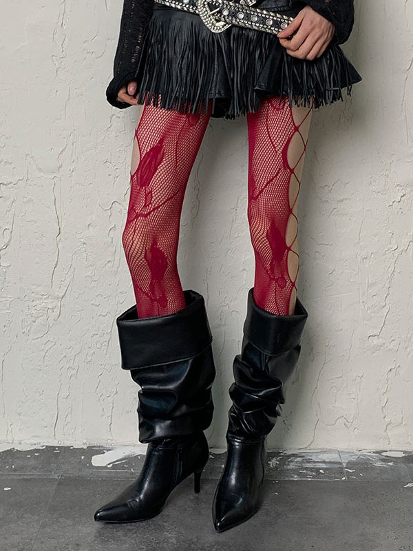 Muster 5 Designoptionen Farbe Punk Cut-out Ödland Blumen