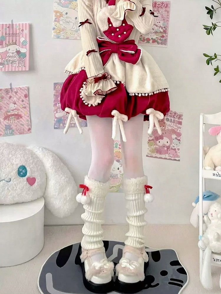 Leg Warmers Pom-Pom - 40cm 2 Colors