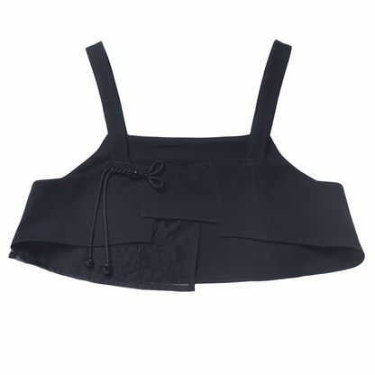 Stickerei-Knopf Cheongsam-Stil Top Schwarz Kiefer Baum Knoten